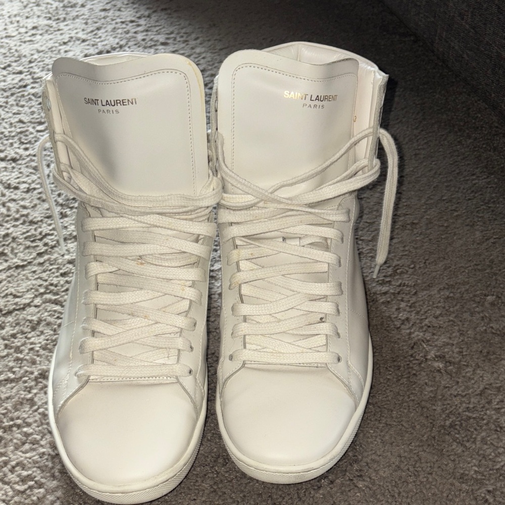 Saint Laurent men's Classic White Sneakers
